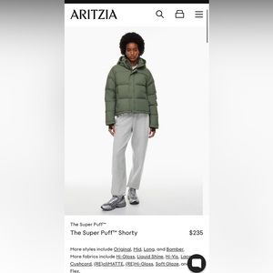 Aritzia SuperPuff Shorty